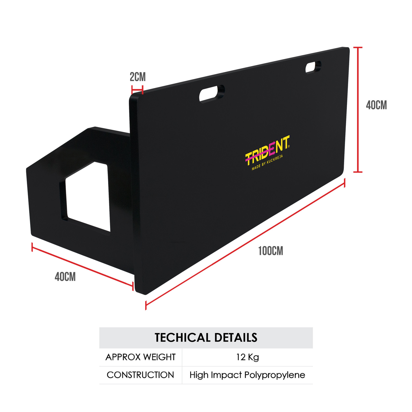 Rebound Board - Trident Master (100cm x 40cm) KQ