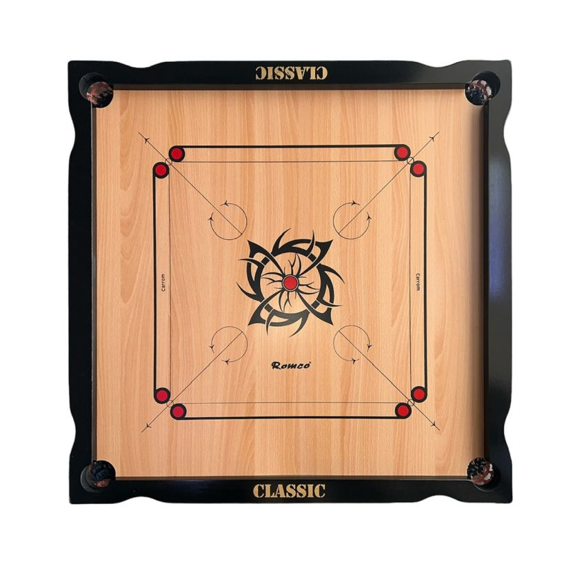 Carrom Board + Striker + Seed - Romco Classic QE