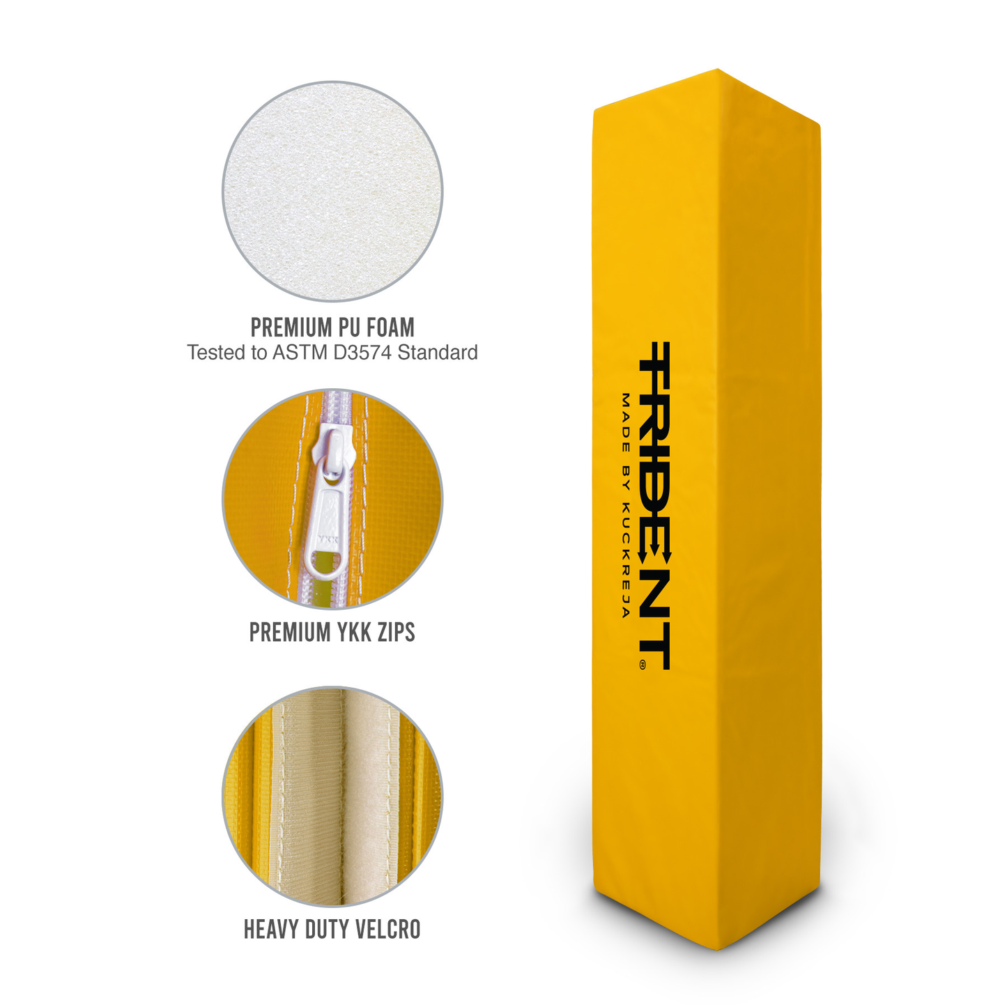 Rugby Post Protectors - Trident 10" x 10" (Set of 4) KQ