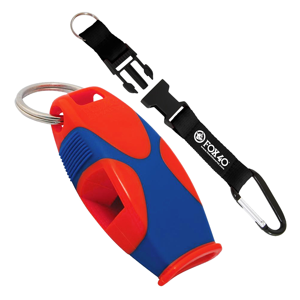 Whistle - Fox 40 Sharx (120dB) + Strap + Carabiner CQ