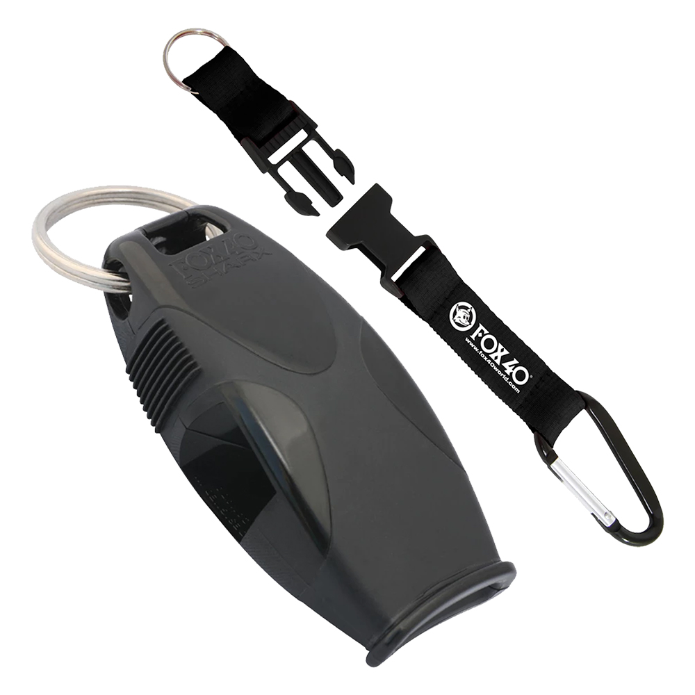 Whistle - Fox 40 Sharx (120dB) + Strap + Carabiner CQ