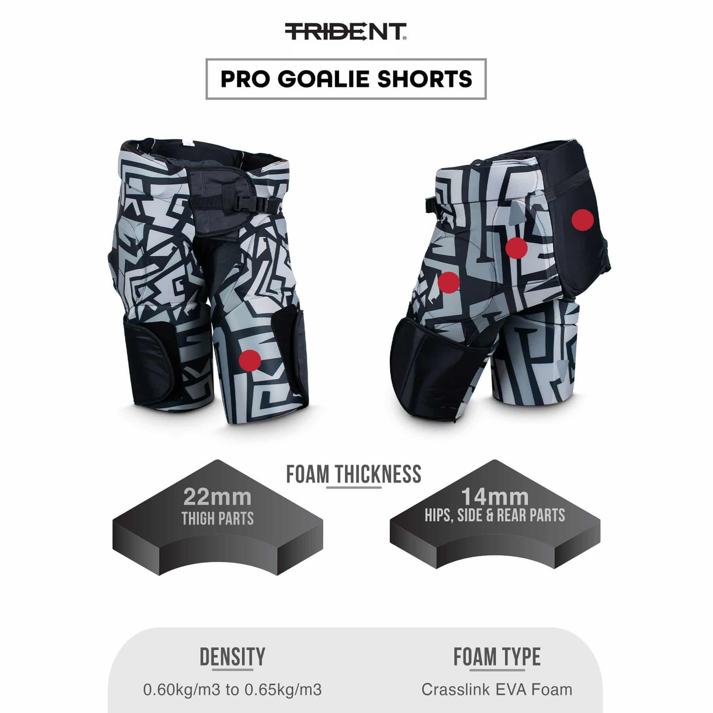 Hockey Goalie Shorts - Trident Gatekeeper Pro KQ