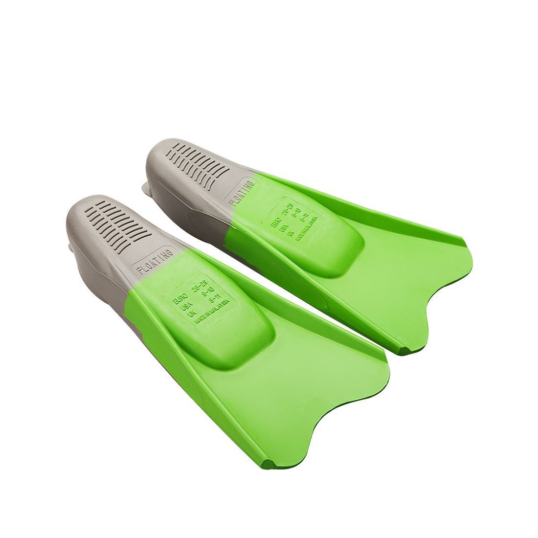 Short Fins - Madwave Rubber (Grey/Green)