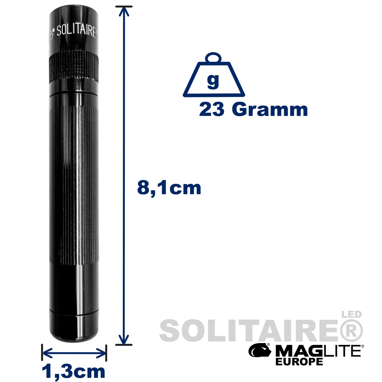 Flashlight LED - Maglite Solitaire (Blister Pack) UQ