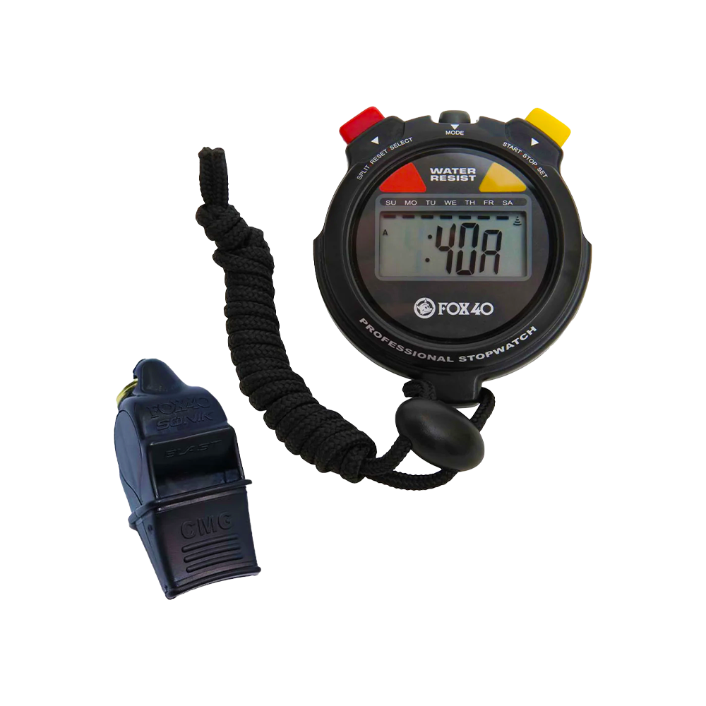 Whistle - Fox 40 Sonik Blast CMG (120dB) + Stopwatch CQ