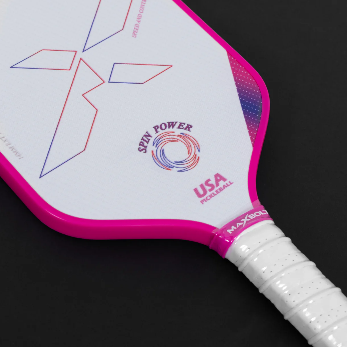 Pickleball Paddle Fiberglass - Maxbolt SPADE (Free 2pcs Ball) PQ