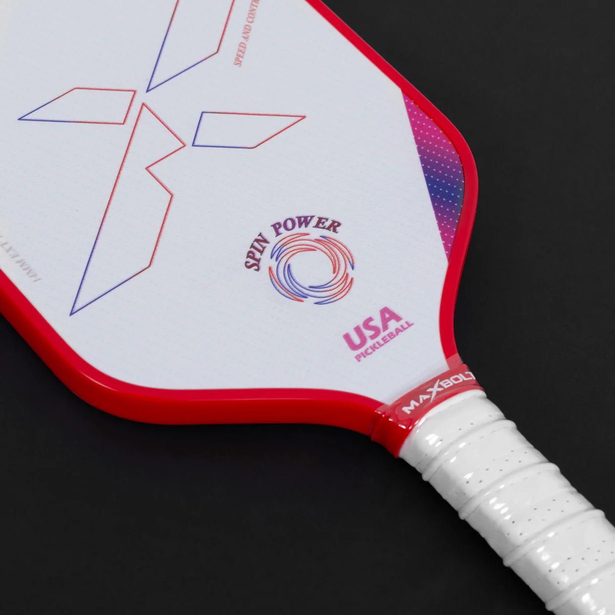 Pickleball Paddle Fiberglass - Maxbolt SPADE (Free 2pcs Ball) PQ