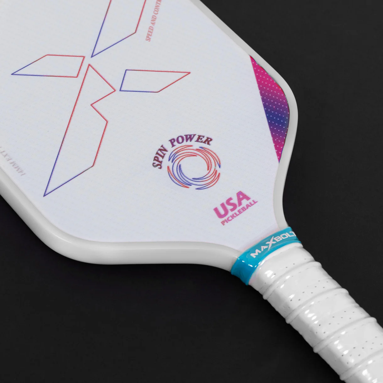 Pickleball Paddle Fiberglass - Maxbolt SPADE (Free 2pcs Ball) PQ