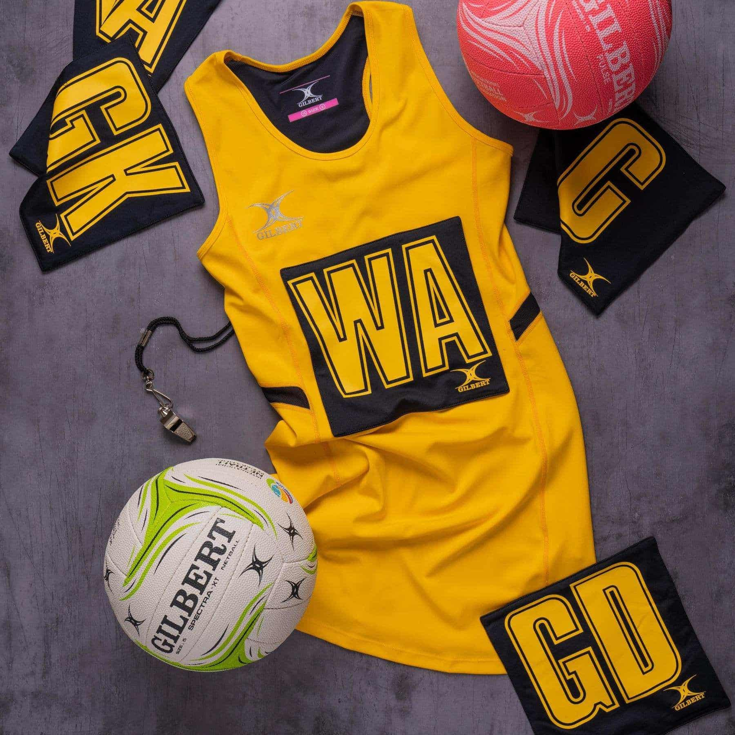 Netball Ball Size 5 - Gilbert Spectra XT Match KQ