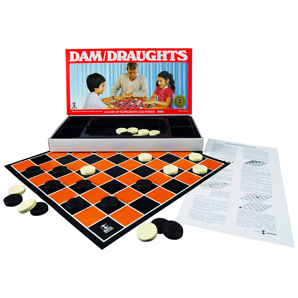 Boardgame - Dam & Draughts (Dam Haji) Economy SPM76 CQ