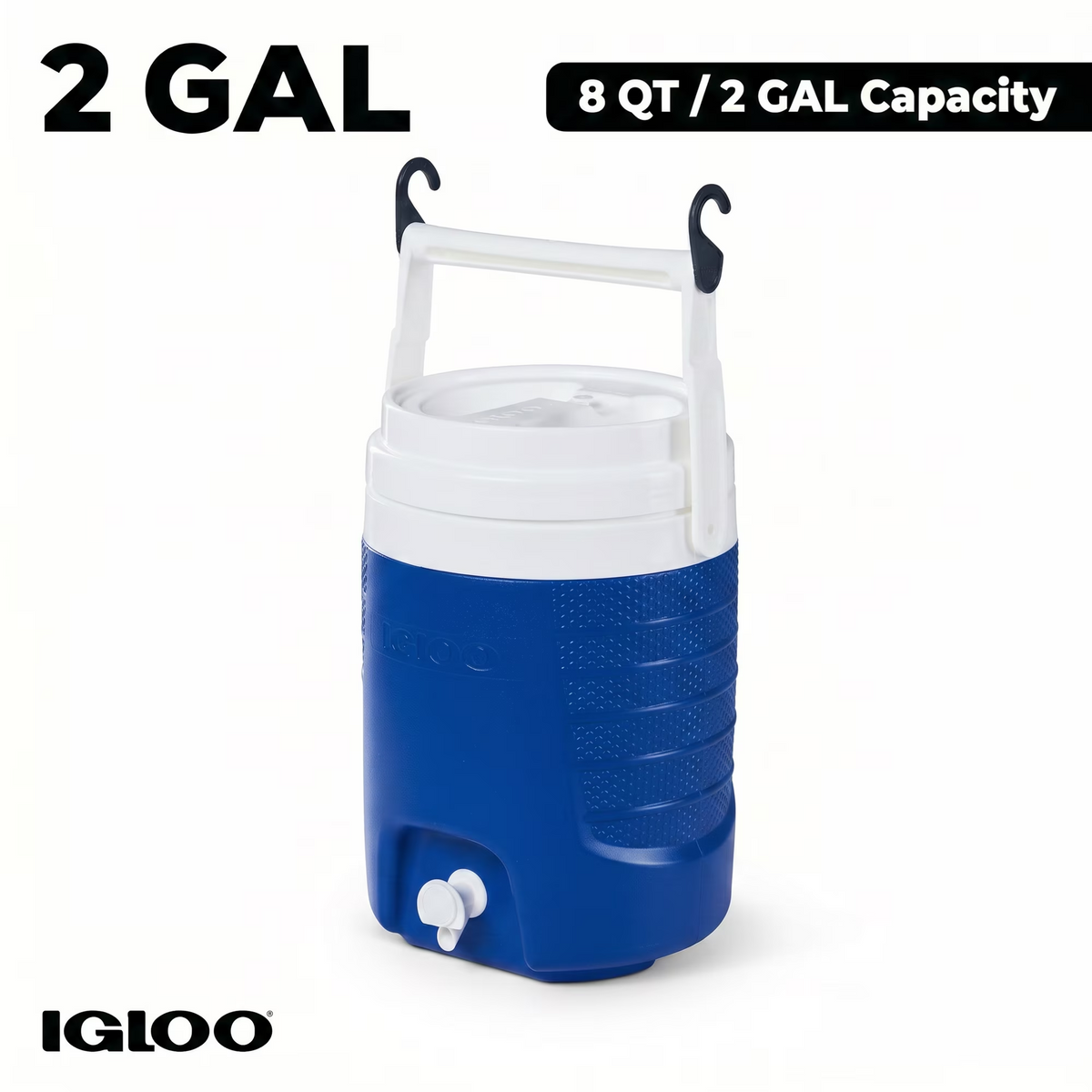 Cooler Jug - Igloo Sport (2 Gallon / 7.6L) Blue + Hook UQ