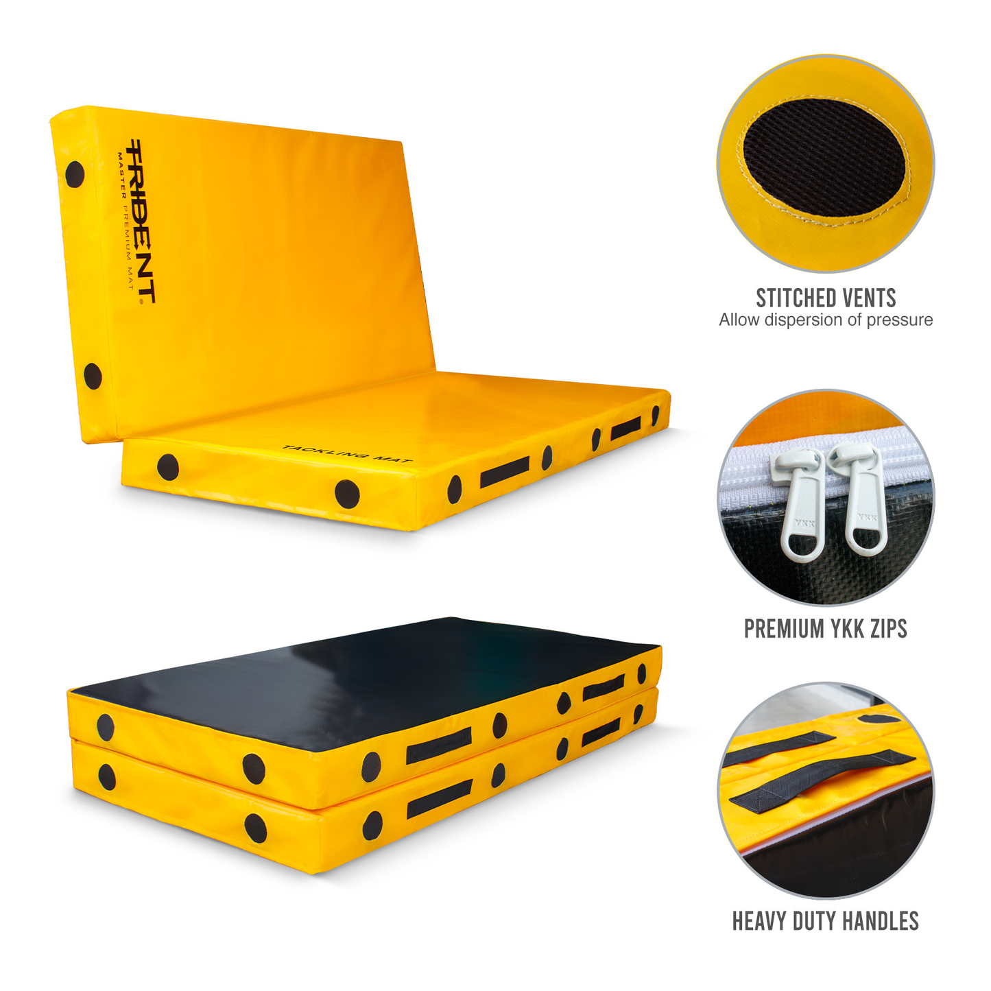 Rugby Tackling Mat - Trident (2m x 2m x 15cm) KQ