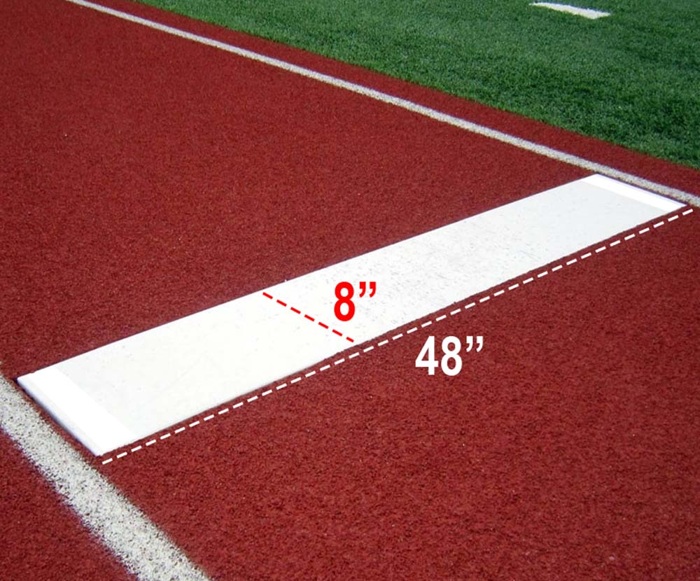 Long Jump Take-Off Board - Cobra (With Red Wood Strip) CQ