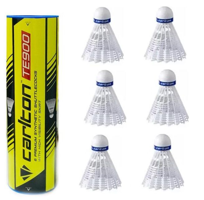 Badminton Shuttlecock Plastic - Carlton TE900 (6pcs) YZ