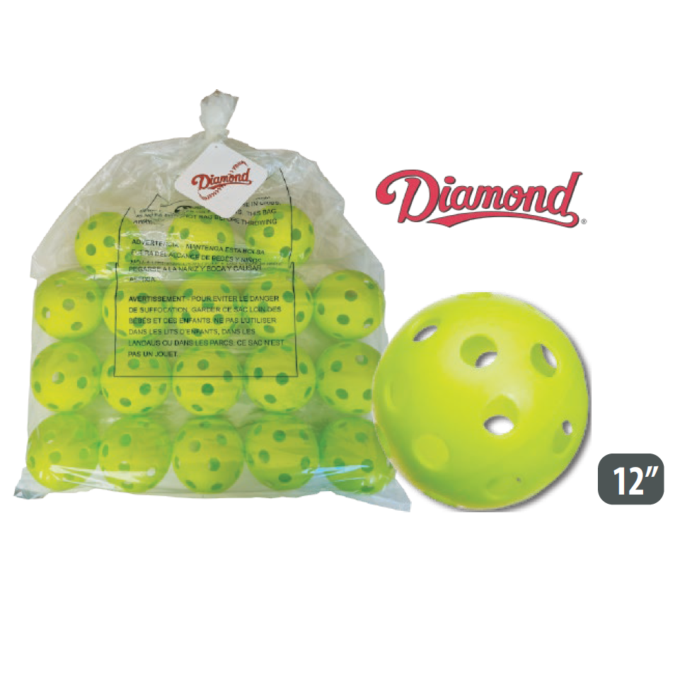 Softball Flexible Ball 12" - Diamond TFW12 (Set of 18) CQ