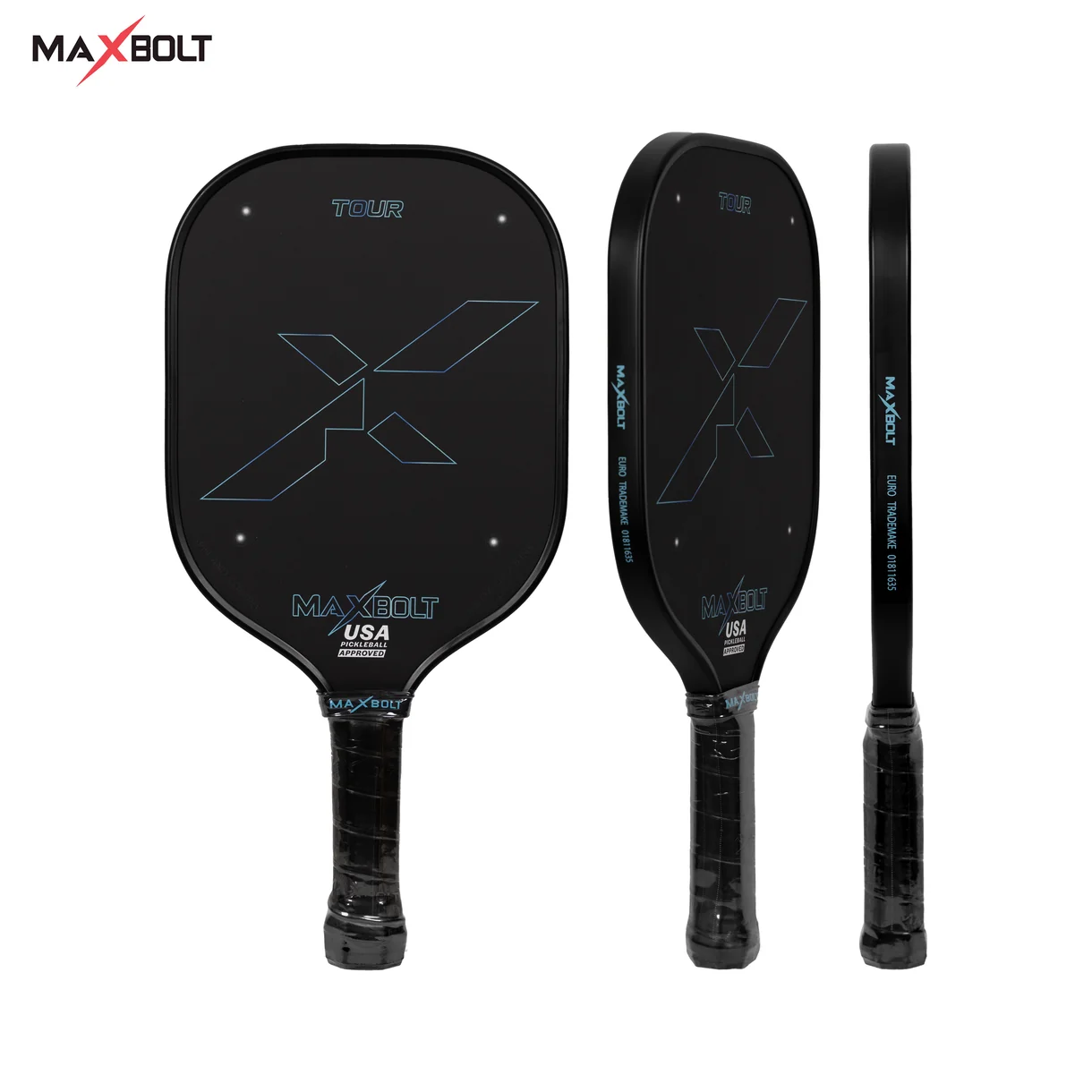 Pickleball Paddle (Carbon Fiber) - Maxbolt TOUR (USAPA) (Free 5pcs Ball) PQ