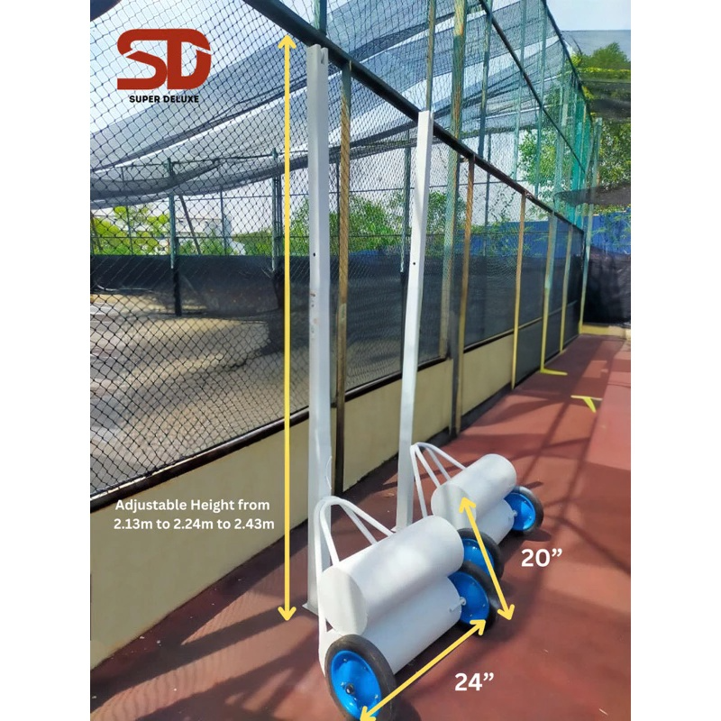 Volleyball Post - TS813B + Wheels + Double Round Weight