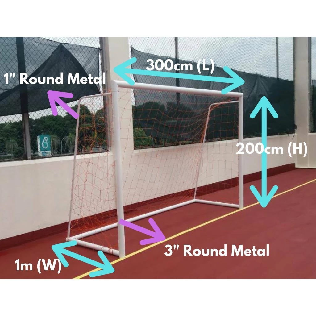 Futsal Post - TS836 [2M x 3M] + Net (1 Pair)