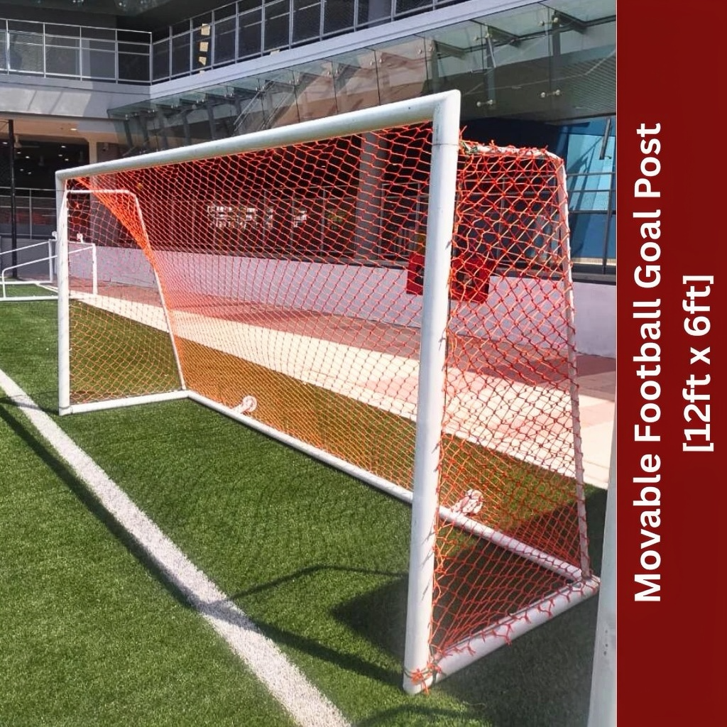 Football Goal Post (Movable) - TS838A [12ft x 6ft] + Wheels (1 Pair)