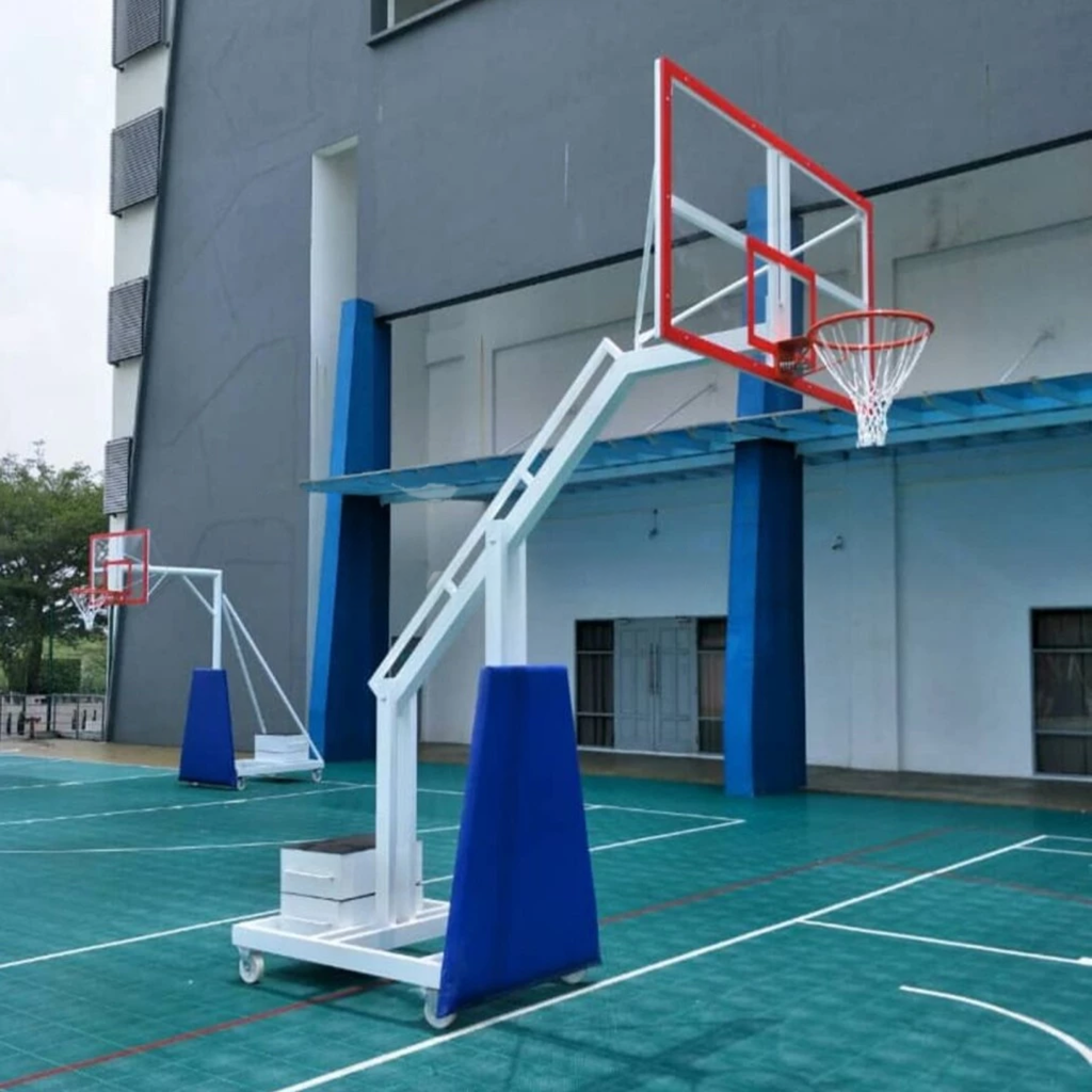 Basketball Post (Movable) - TS845 Acrylic + Ring + Net + Padding