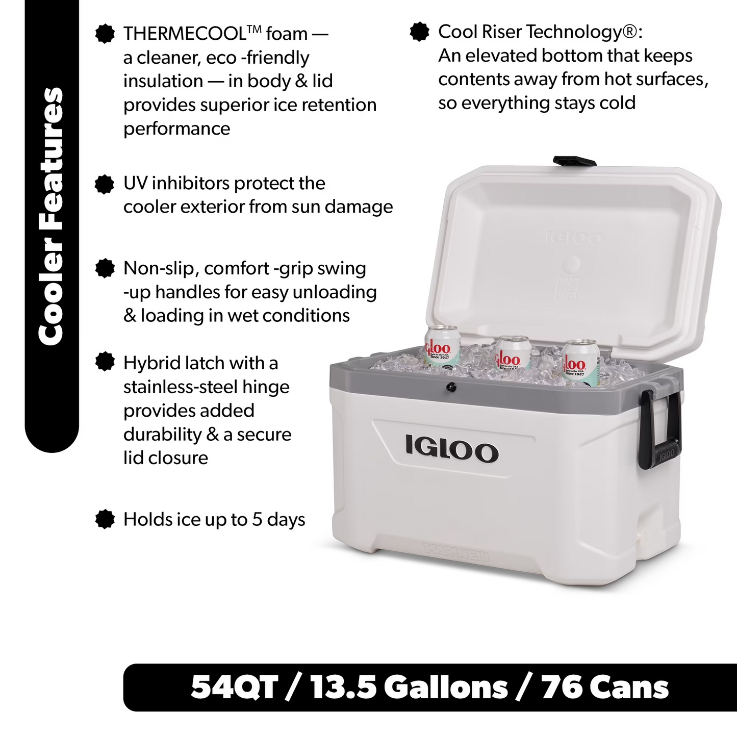 Cooler Box - Igloo Marine Ultra 54QT (51L) UQ