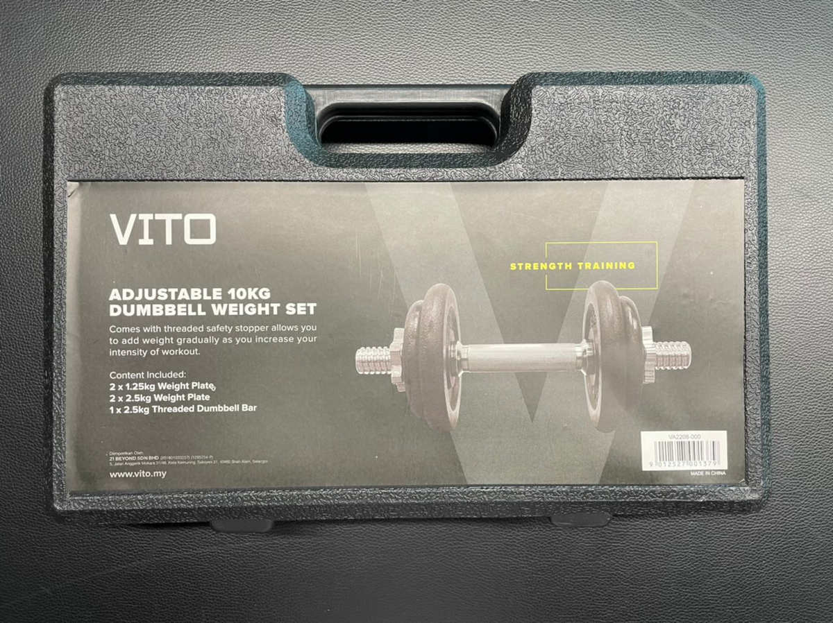 Dumbbell Set - VITO Cast Iron (10KG) CQ