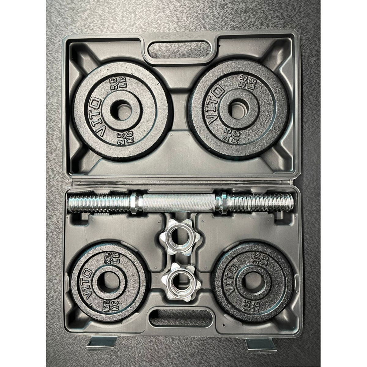 Dumbbell Set - VITO Cast Iron (10KG) CQ