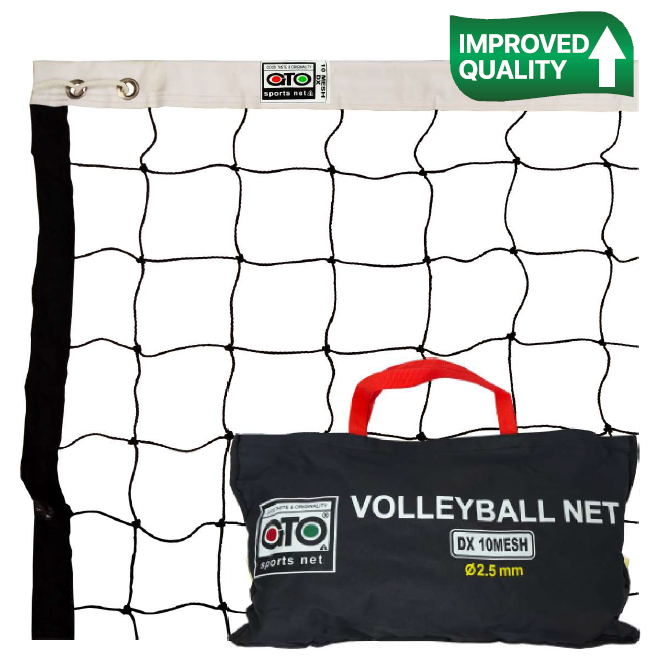Volleyball Net - GTO DX 10 Mesh (2.5mm) + Cable CQ