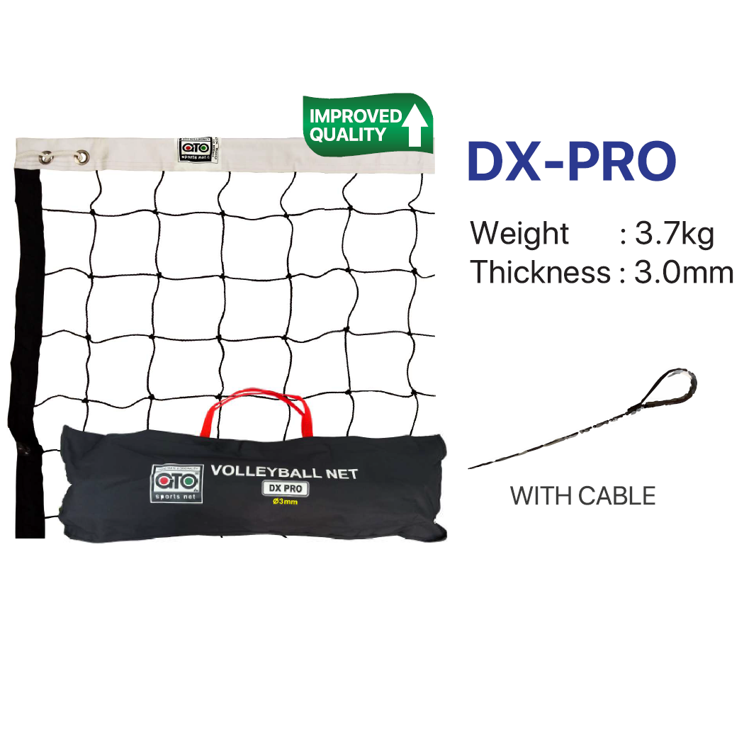 Volleyball Net - GTO DX Pro (3.0mm) + Cable CQ