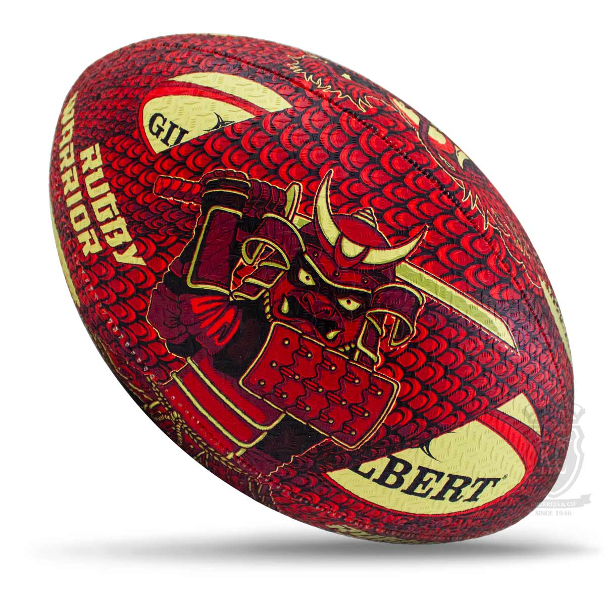 Rugby Ball Size 5 - Gilbert Warrior KQ