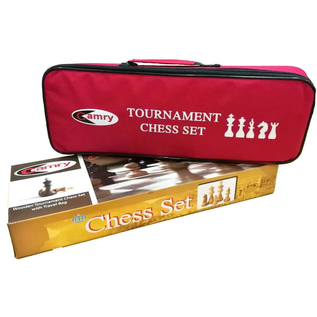 Wooden Chess Set - Camry + PVC Mat WQ QE