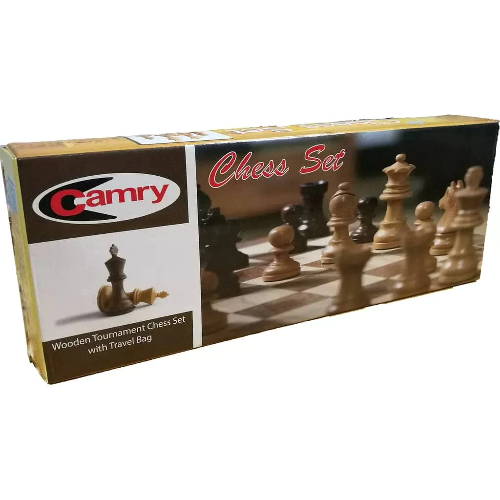 Wooden Chess Set - Camry + PVC Mat WQ QE