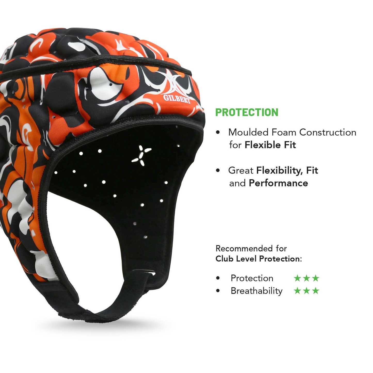 Rugby Headguard - Gilbert XP 250 Tie Dye KQ