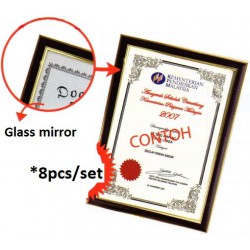 A4 Certificate Frame Set C - AP015 (8pc) PZ 