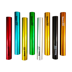 Relay Batons - Vinex Gold-100 Aluminium (Set of 8) IAAF CQ