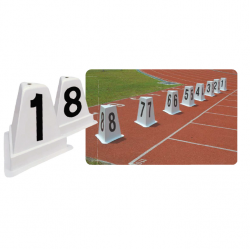 Lane Marker Set - Vinex Fibreglass Numbered (1-8) CQ