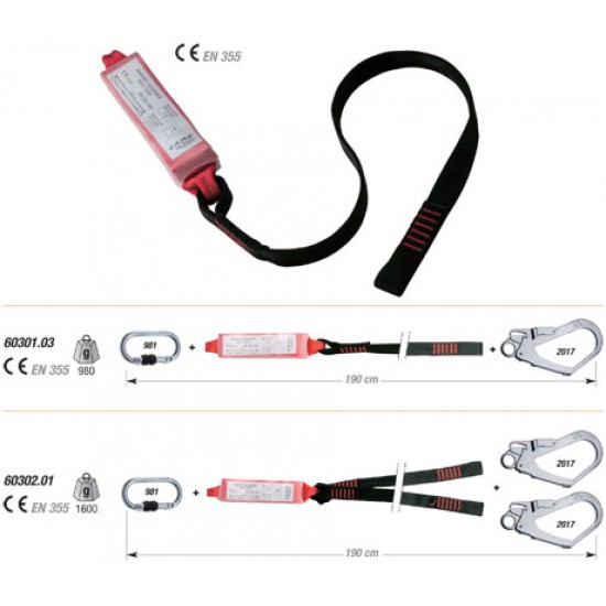 60302.01 Camp - Webbing Lanyard 190cm 1x981+2x2017 60302.01 Camp - Webbing Lanyard 190cm 1x981+2x2017