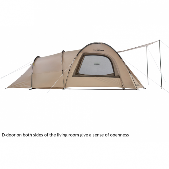 Camping Tent 3P - Coleman Roomy Front 2-Room (Greige) Camping Tent 3P - Coleman Roomy Front 2-Room (Greige)