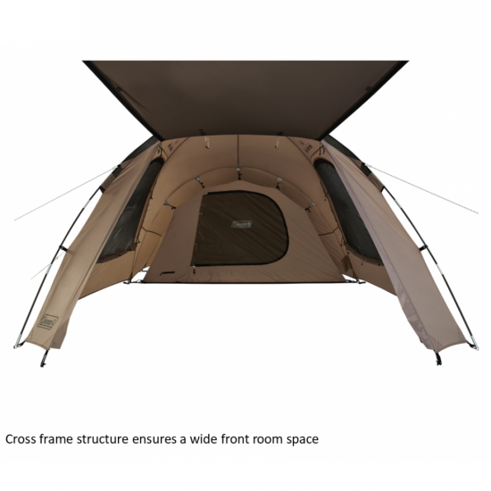 Camping Tent 3P - Coleman Roomy Front 2-Room (Greige) Camping Tent 3P - Coleman Roomy Front 2-Room (Greige)