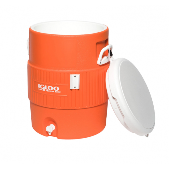 Beverage Cooler - Igloo Full Size 10 Gal Seat Top W/Cup Dispenser UQ Beverage Cooler - Igloo Full Size 10 Gal Seat Top W/Cup Dispenser UQ