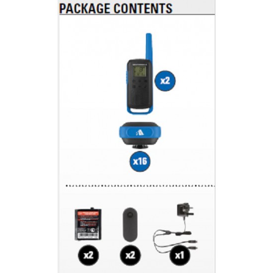 Walkie Talkie - Motorola TLKR T62 (2pcs) Walkie Talkie - Motorola TLKR T62 (2pcs)
