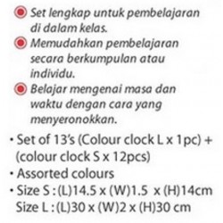 Colour Clock Set 13pcs - MM0091 MZ 