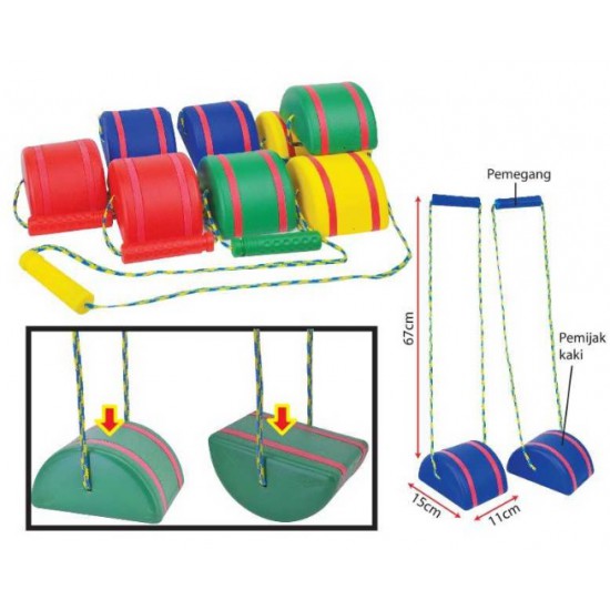 Semi Circle Walking Stilts 4pairs - PJ0194 MZ Semi Circle Walking Stilts 4pairs - PJ0194 MZ