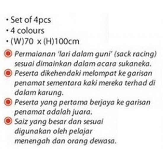 Sack Racing - PJ0284 (4pcs) MZ Sack Racing - PJ0284 (4pcs) MZ