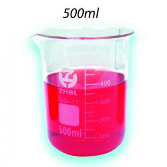 Glass Beaker 500ml - SL0182 MZ Glass Beaker 500ml - SL0182 MZ