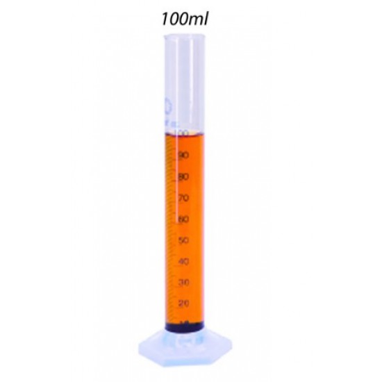 Glass Measuring Cylinder 100ml - SL0191 MZ 