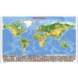 Peta Dunia Fizikal - KT0065 MZ  