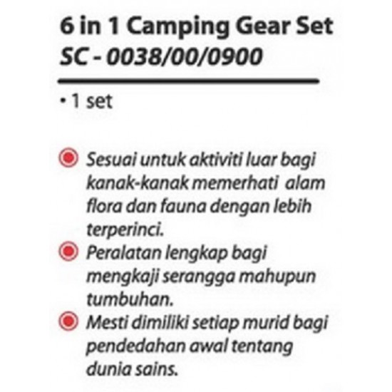 Camping Gear Set - SC0038 (6 in 1) MZ