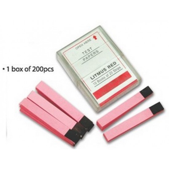 Litmus Paper Red 200pcs - SL0112 MZ Litmus Paper Red 200pcs - SL0112 MZ