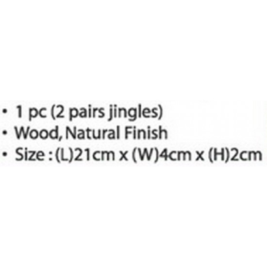 Wood Jingle Stick - AM0022 MZ Wood Jingle Stick - AM0022 MZ